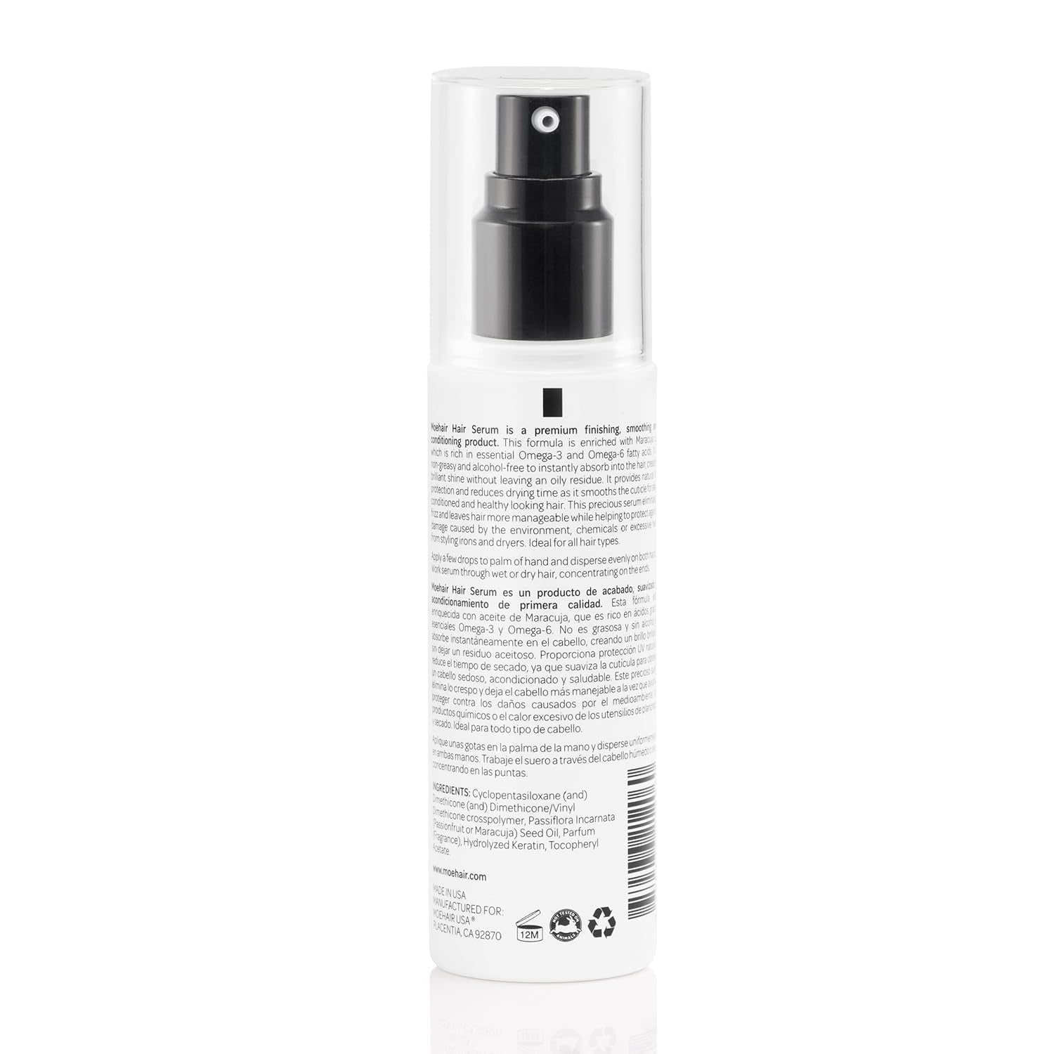 anti Frizz Hair Serum | Infused with Maracuja Oil and Protein | Hair Serum for Frizzy Hair | Paraben and Sulfate-Free Hair Smoothing Serum | for Strong and Silky Hair (3.38 Fl. Oz)