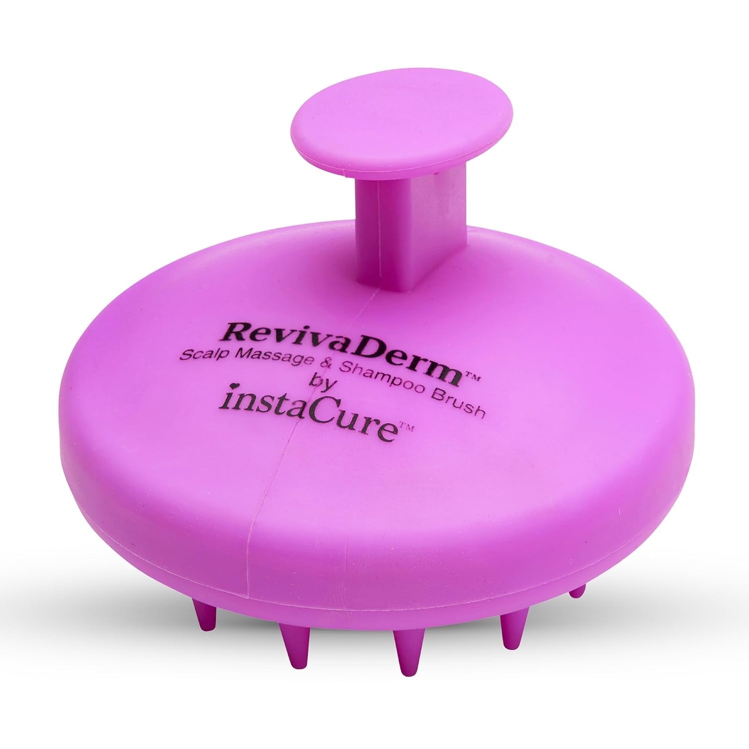 Scalp Massager Exfoliator & Shampoo Brush & Scrubber with Soft Silicone Bristles for Dandruff Removal & Hair Growth. Advanced Durable Design for Wet or Dry Hair. (Lavender)