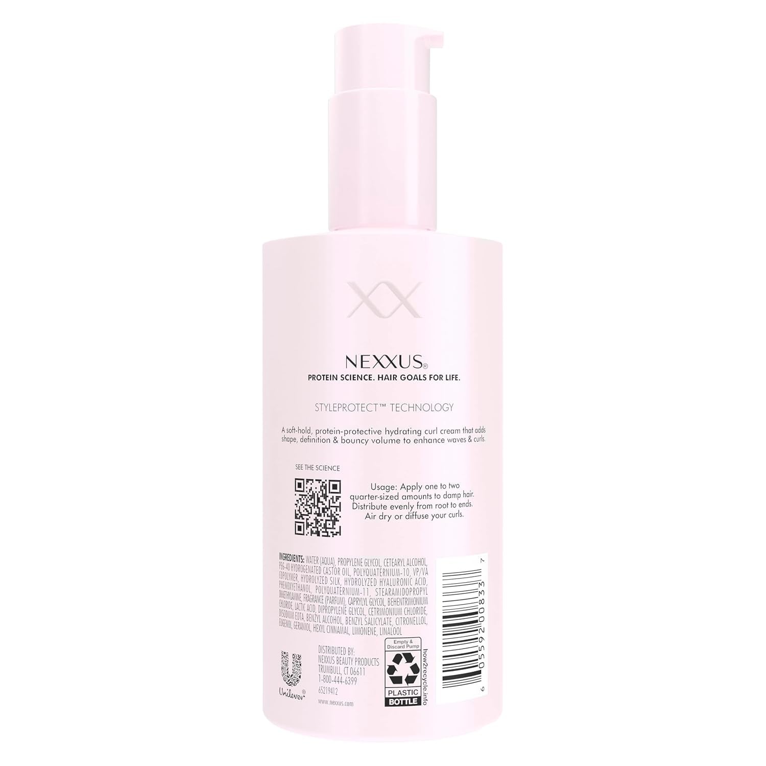 Nexxus Styling Curl Define Curl Cream Climate Control Gel Cream Hair Cream Powered by Styleprotect Technology 8 Oz
