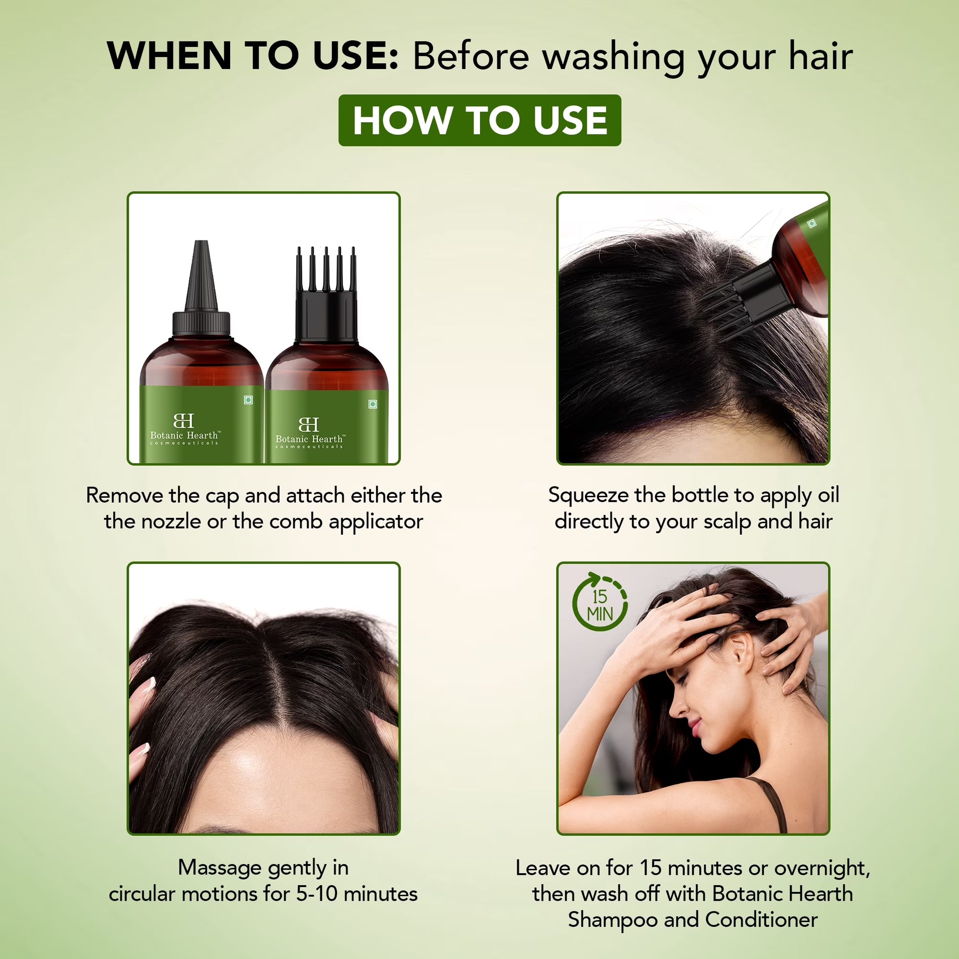 Bhringraj & Amla Hair Oil | Nourishing Scalp & Hair Oil for Dry, Frizzy Hair | Supports Fuller-Looking Hair & Shine | Lightweight Botanical Formula | No Harsh Additives | 6.7 Fl Oz
