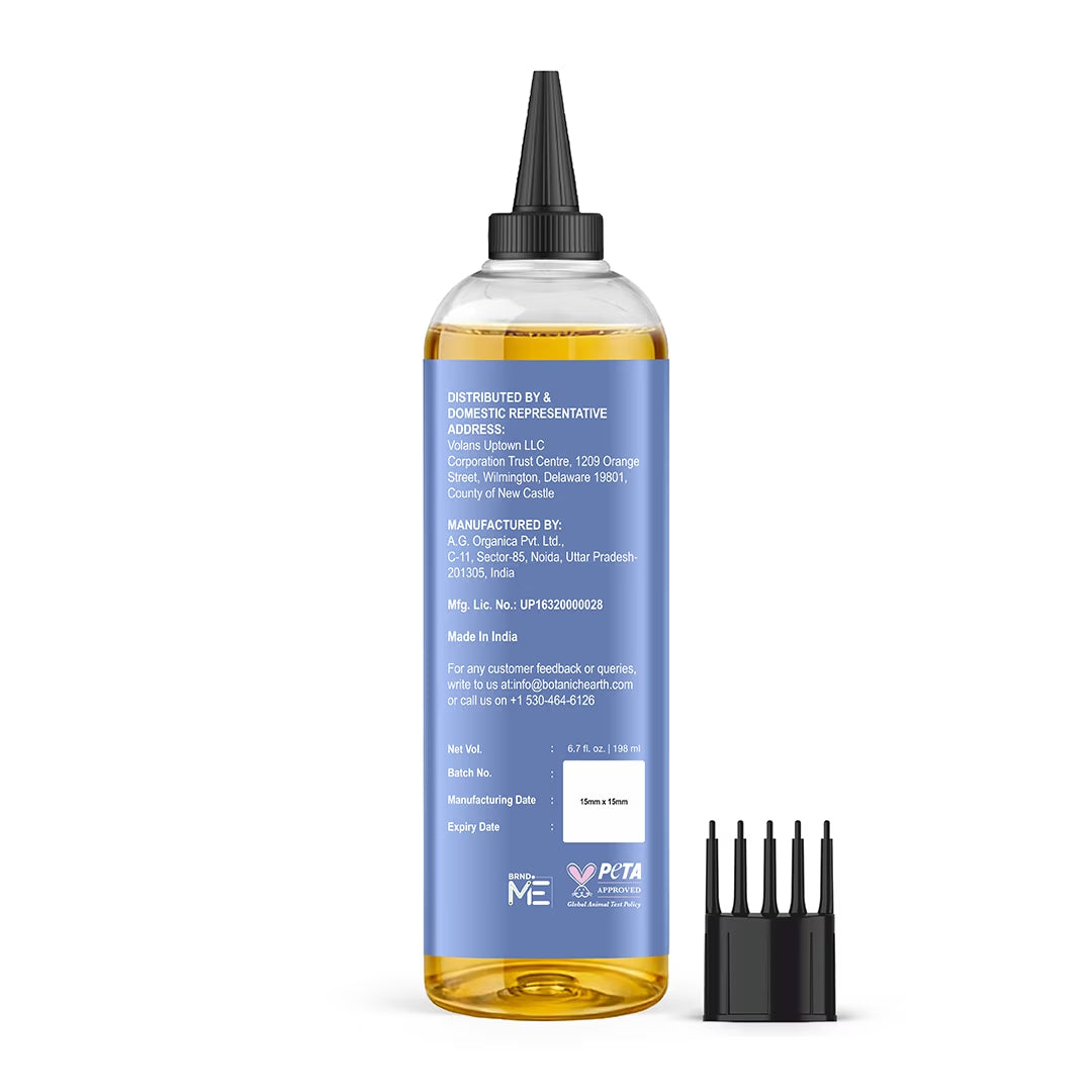 Rosemary Hair Oil | 6.7 Fl Oz | Lightweight Non-Greasy Oil for Fine & Thin Hair | with Rosemary, Castor Oil & Biotin | Smooths Frizz & Adds Shine | Daily Use for Men & Women