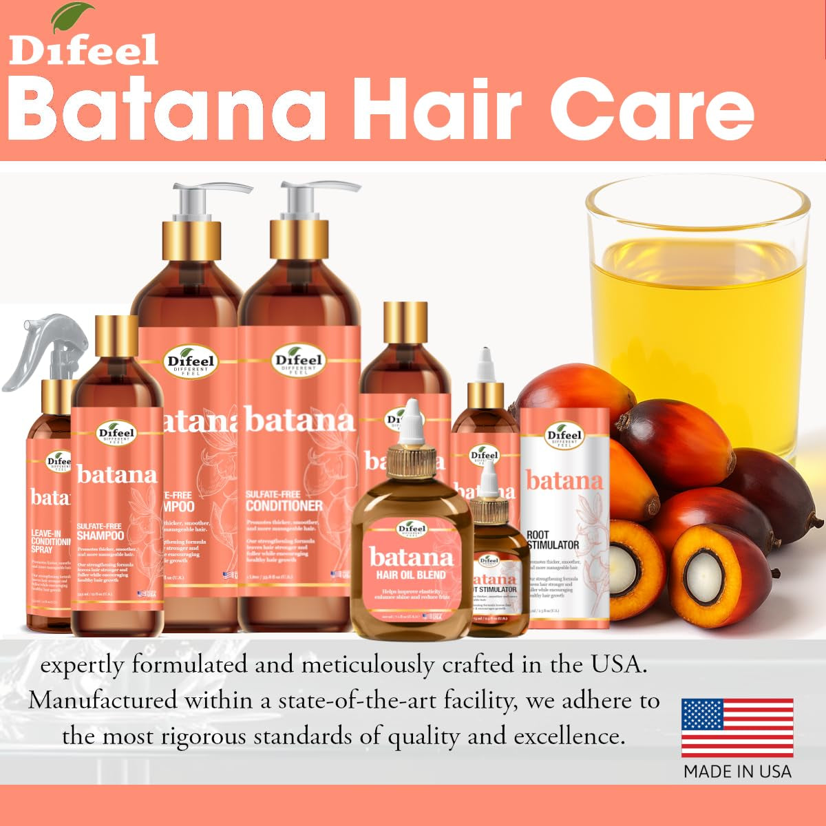 Batana Hair Oil Blend 8 Ounces - Nourishing Batana Hair Growth Oil Blend
