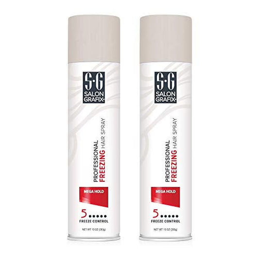 Hairspray Freezing Mega Hold 10 Ounce (295Ml) (2 Pack)