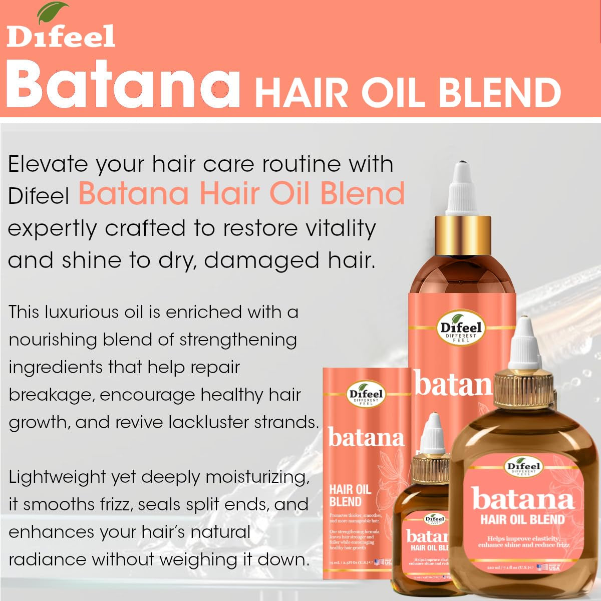 Batana Hair Oil Blend 8 Ounces - Nourishing Batana Hair Growth Oil Blend