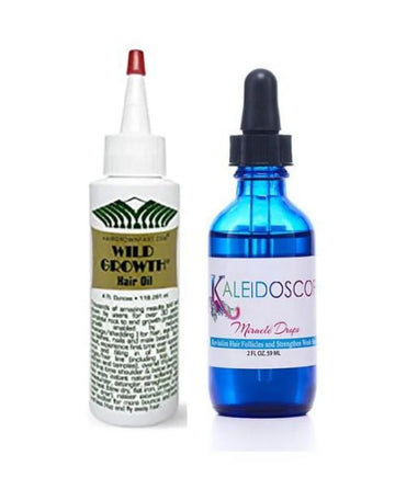 Wild Growth Hair Oil, 4 Oz +  Miracle Drop Hair Growth Oil, 2 Oz * BEAUTY TALK LA *