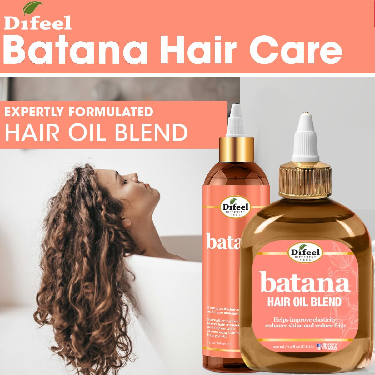 Batana Hair Oil Blend 8 Ounces - Nourishing Batana Hair Growth Oil Blend