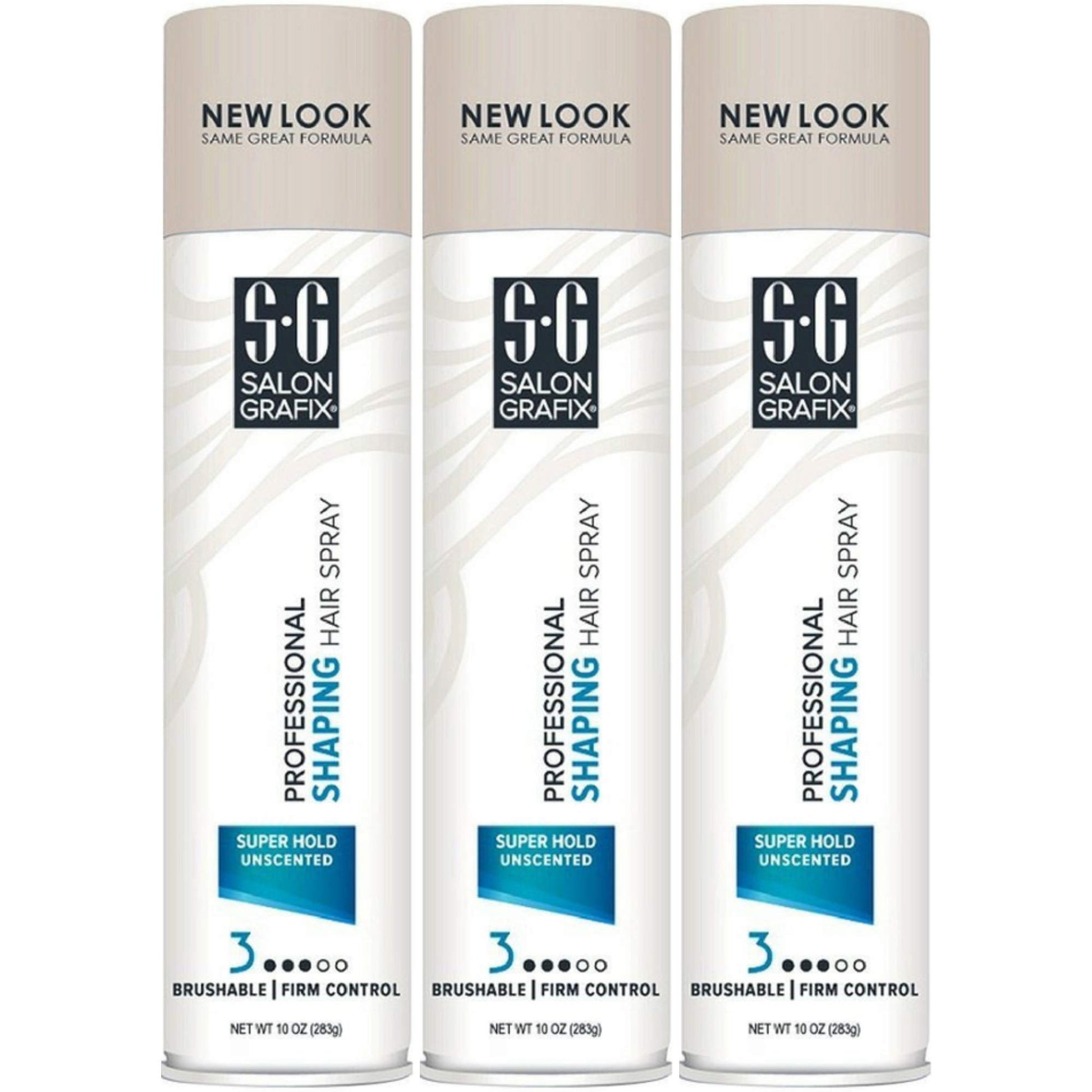 Professional Super Hold Unscented Shaping Hair Spray, 10-Ounces (3 Pack)