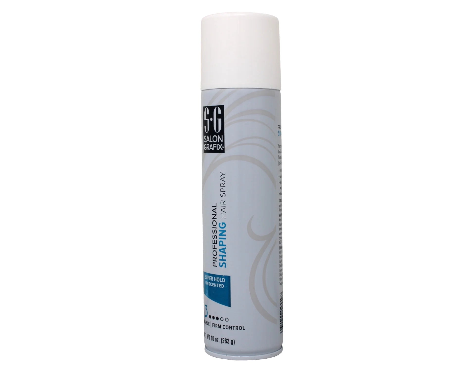 Shaping Hair Spray Super Hold Unscented 10 Oz (Value Pack of 2), Packaging May Vary