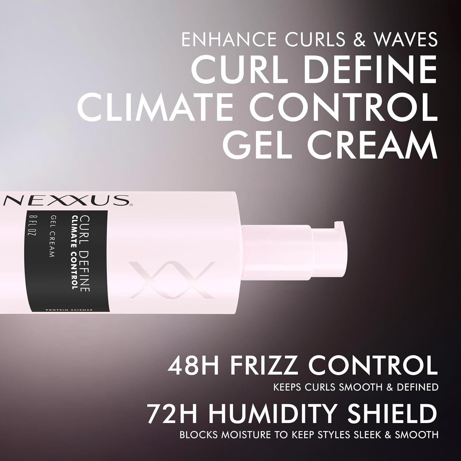Nexxus Styling Curl Define Curl Cream Climate Control Gel Cream Hair Cream Powered by Styleprotect Technology 8 Oz