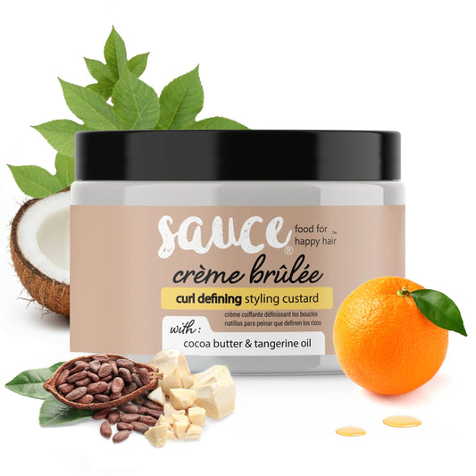 Curly Hair Cream, Crème Brulee Hair Mask with Cocoa Butter, 10.5 Fl Oz.