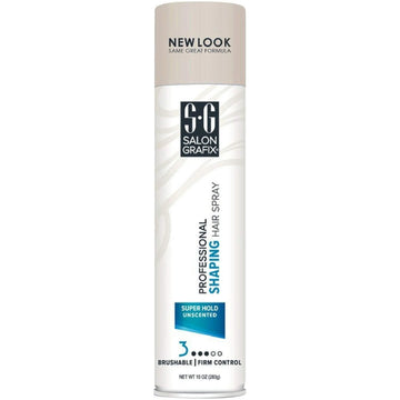 Professional Super Hold Unscented Shaping Hair Spray, 10-Ounces (3 Pack)
