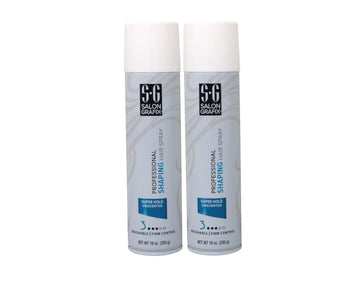 Shaping Hair Spray Super Hold Unscented 10 Oz (Value Pack of 2), Packaging May Vary