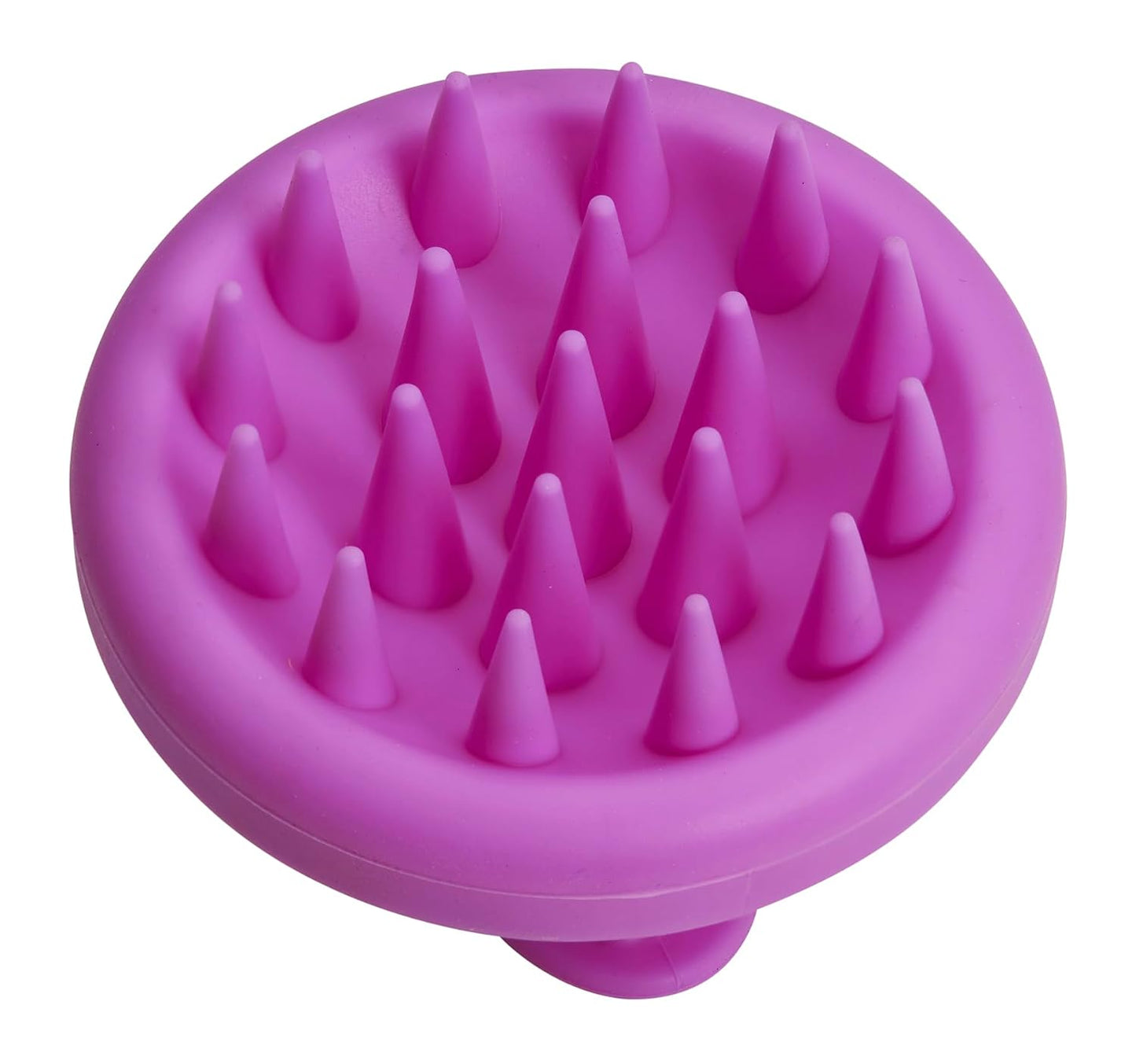 Scalp Massager Exfoliator & Shampoo Brush & Scrubber with Soft Silicone Bristles for Dandruff Removal & Hair Growth. Advanced Durable Design for Wet or Dry Hair. (Lavender)