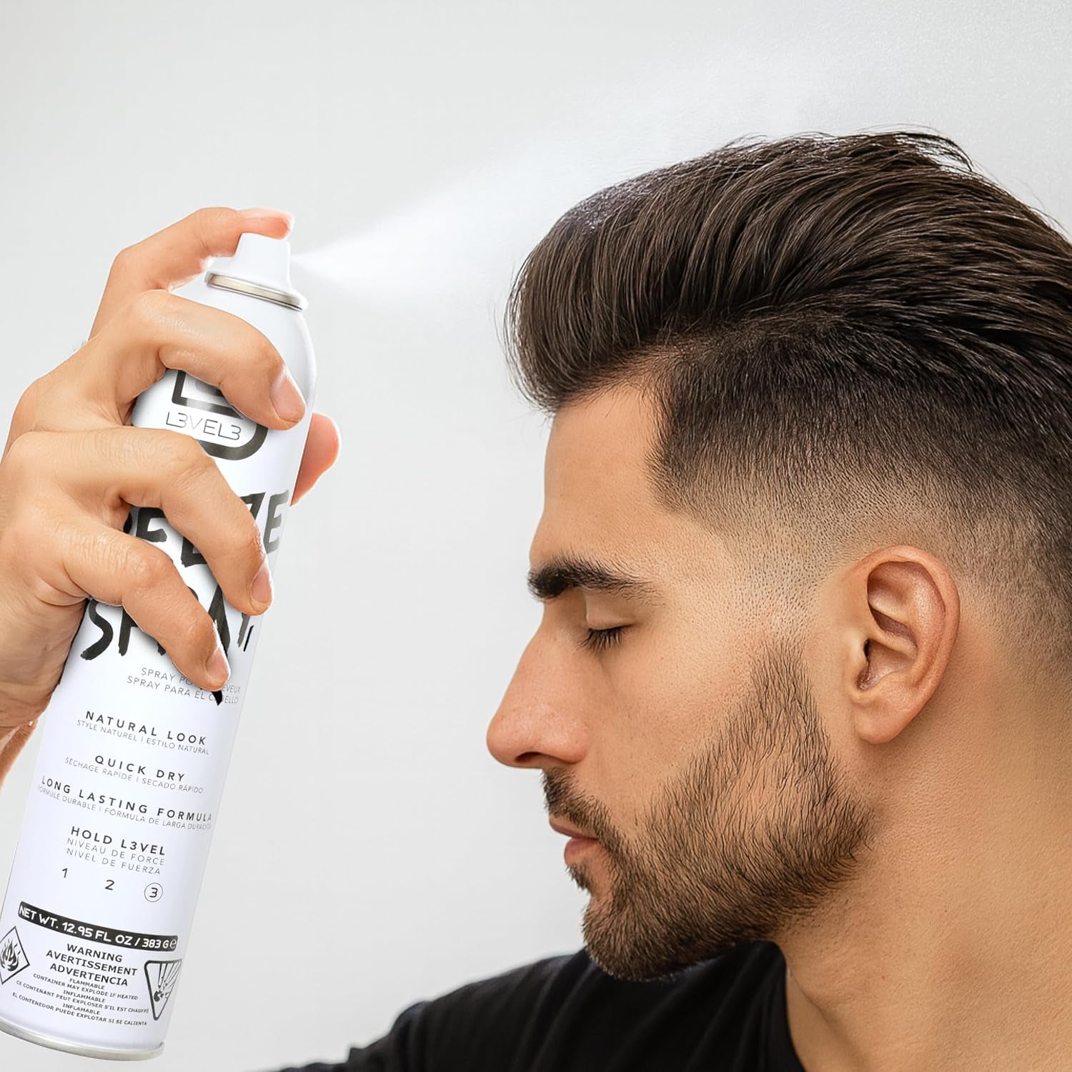 Level 3 Hair Spray - Long Lasting and Strong Hold Hair Spray (12.95 Oz)