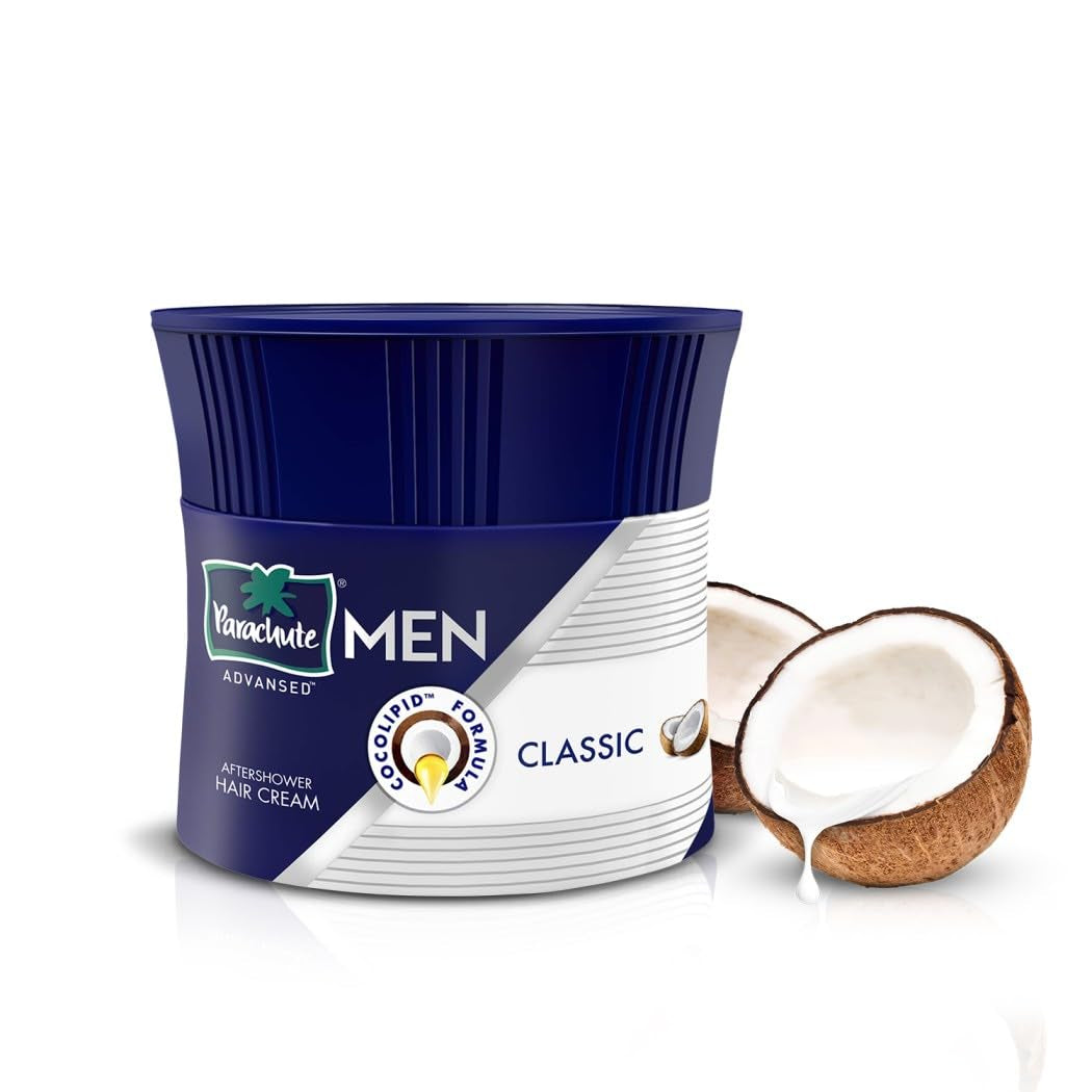 Hair Cream for Men |Hair Cream after Shower |Goodness of Coconut| Moisturizes & Strengthens Hair| for Soft, Smooth Hair| Non Sticky | 3.3 Fl.Oz.