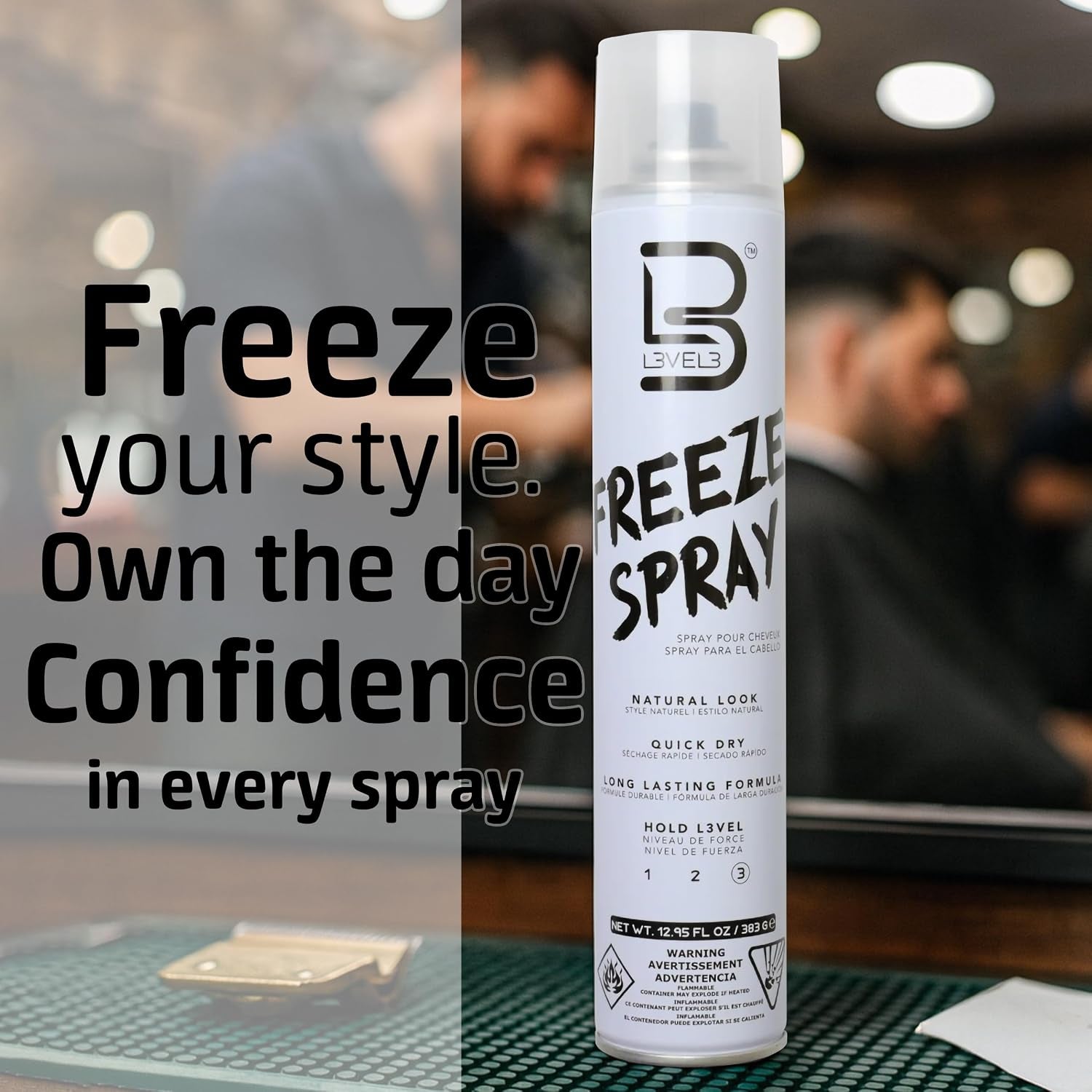 Level 3 Hair Spray - Long Lasting and Strong Hold Hair Spray (12.95 Oz)
