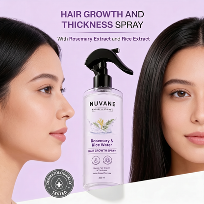 Nuvane Growth Hair Spray | Made with 100% Natural Extracts | 6.76 Fl Oz / 200 Ml